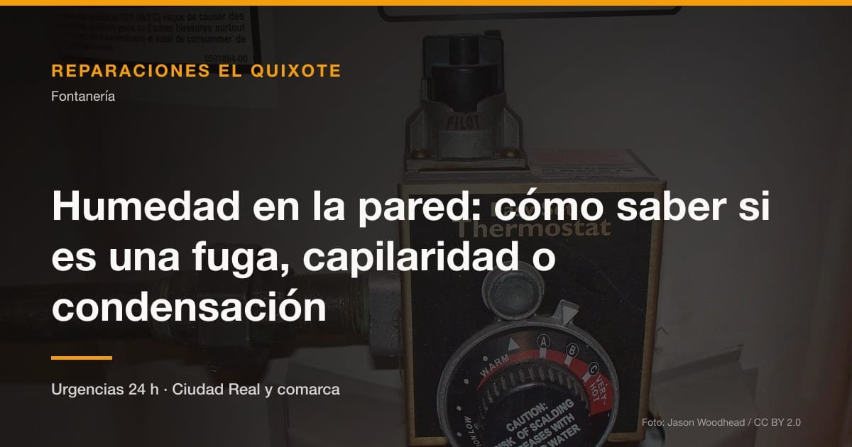 Humedad en la pared: cómo saber si es una fuga, capilaridad o condensación